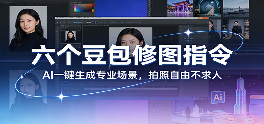 六个豆包修图指令：AI 一键生成专业场景，拍照自由不求人-孔明聊项目