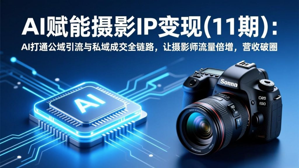 AI赋能摄影IP变现(11期-孔明聊项目