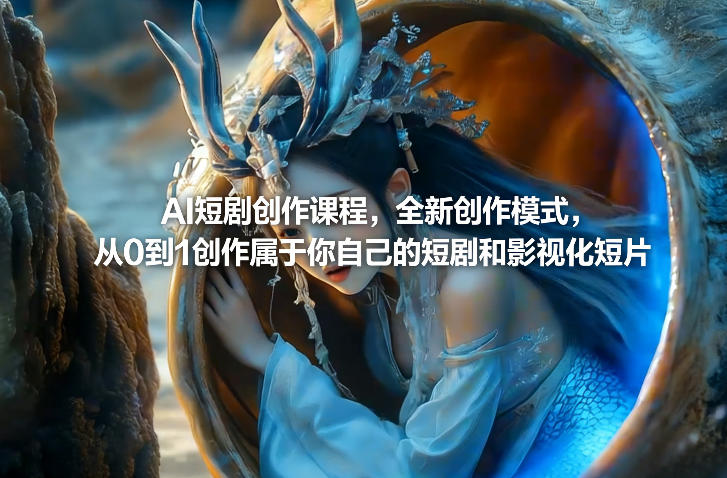 AI短剧创作课程，全新创作模式，从0到1创作属于你自己的短剧和影视化短片-孔明聊项目