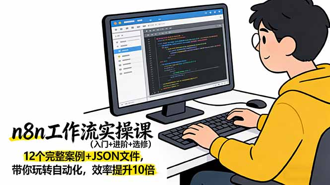 n8n工作流实操课(入门+进阶+选修-孔明聊项目