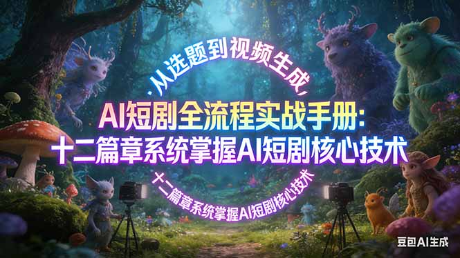AI 短剧全流程实战手册：从选题到视频生成，十二篇章系统掌握 AI 短剧核心技术-孔明聊项目