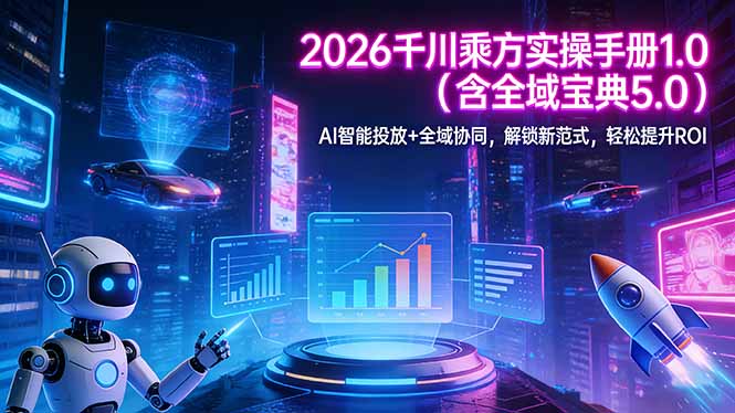 2026 千川乘方实操手册 1.0(含全域宝典 5.0-孔明聊项目