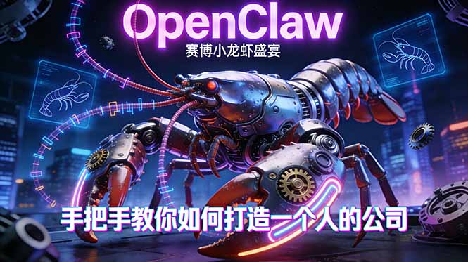 OpenClaw，小龙虾-从产品到爆款的成长之路，手把手教你如何打造一个人的公司-孔明聊项目