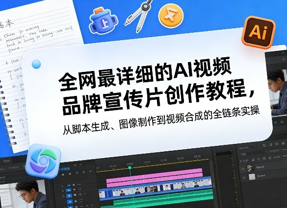 全网最详细的AI视频品牌宣传片创作教程，从脚本生成、图像制作到视频合成的全链条实操-孔明聊项目