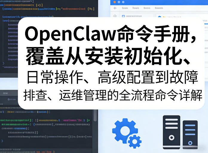 OpenClaw命令手册，覆盖从安装初始化、日常操作、高级配置到故障排查、运维管理的全流程命令详解-孔明聊项目