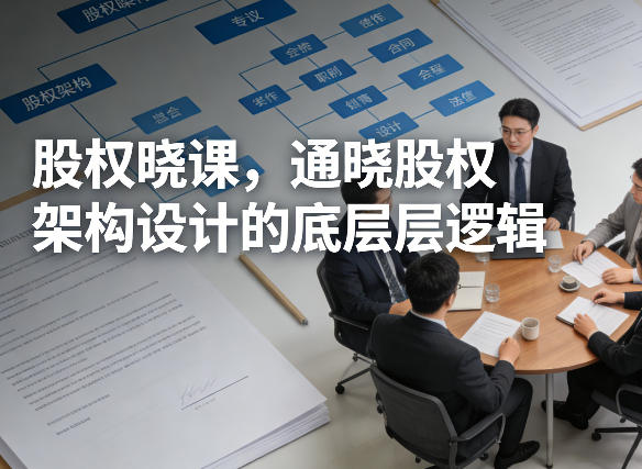 股权晓课，通晓股权架构设计的底层逻辑-孔明聊项目