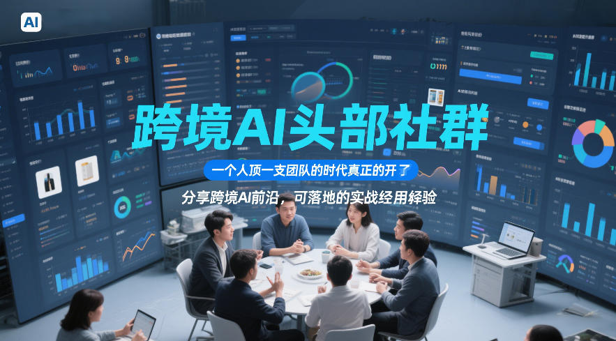 跨境AI头部社群，一个人顶一支团队的时代真正的开始了，分享跨境AI前沿，可落地的实战经验(更新3月23日)-孔明聊项目