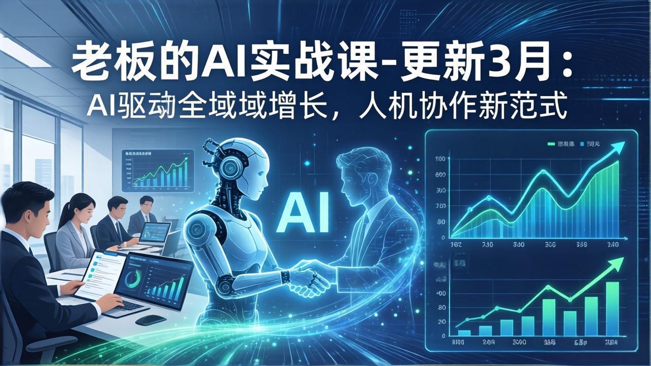 老板的AI实战课-更新3月：AI驱动全域增长，人机协作新范式，用AI提高企业效率、利润与竞争力-孔明聊项目