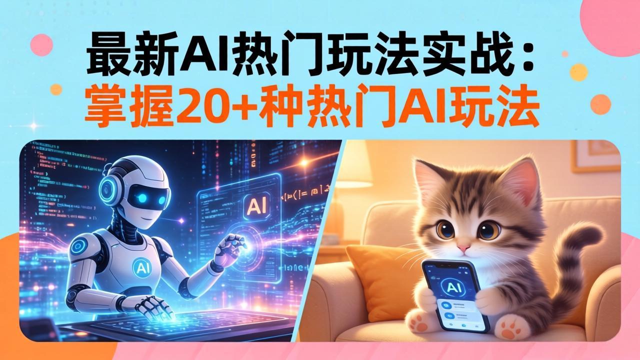20招AI热门玩法实战：影视级出塞+阐教金仙+山海经变幻/等等，解锁百万流量密码-孔明聊项目