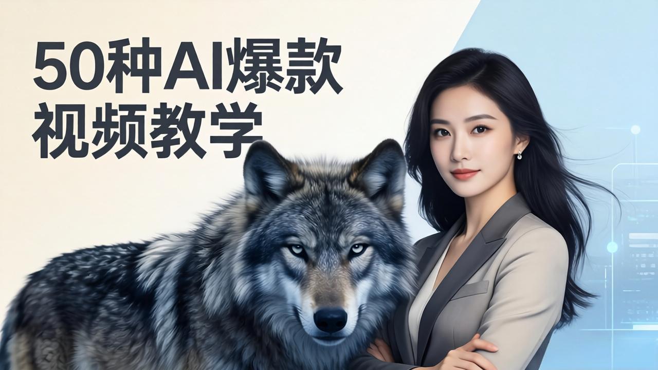 50种AI爆款视频教学：影视级古诗词+治愈萌宠+山海经蛟龙，高阶宝典商业落地-孔明聊项目