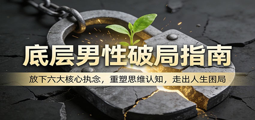 底层男性破局指南：放下六大核心执念，重塑思维认知，走出人生困局-孔明聊项目