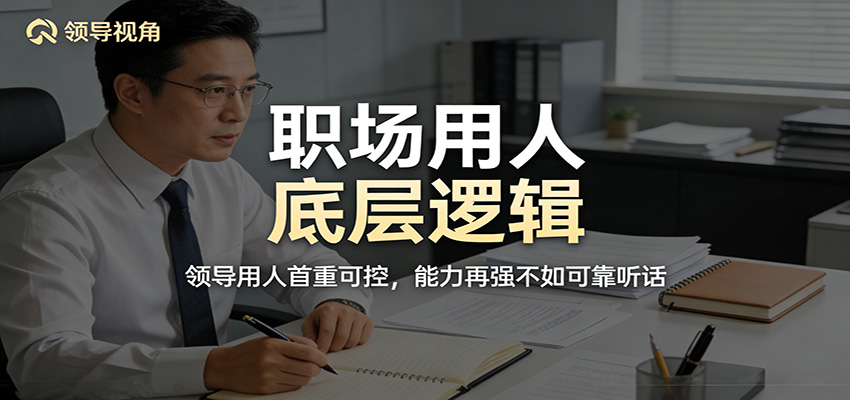 公众号付费文章：职场用人底层逻辑，领导用人首重可控，能力再强不如可靠听话-孔明聊项目