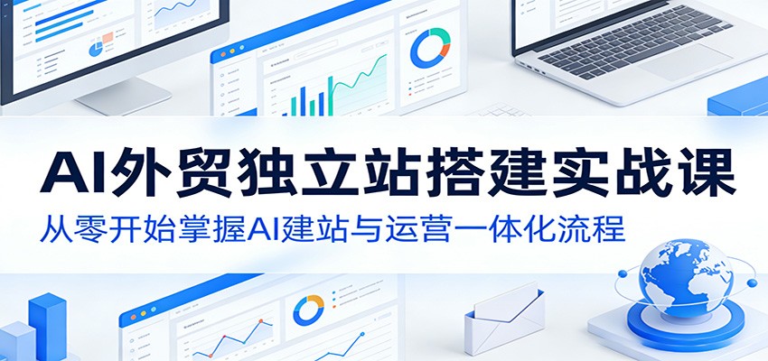 AI外贸独立站搭建实战课：从零开始掌握AI建站与运营一体化流程-孔明聊项目