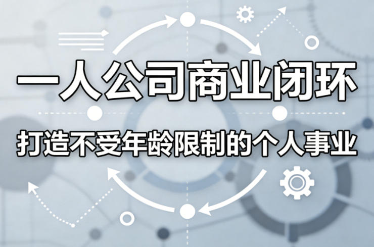 一人公司商业闭环，打造一份不受年龄限制的个人事业-孔明聊项目