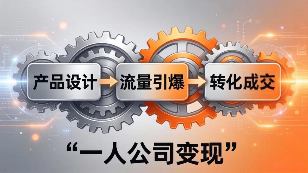 一人公司变现全攻略：产品设计+流量引爆+转化成交，打造不受年龄限制的长期事业-孔明聊项目