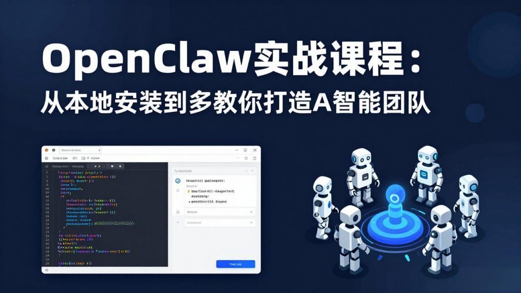 OpenClaw实战课程：从本地安装到多Agent协同，手把手教你打造AI智能团队-孔明聊项目