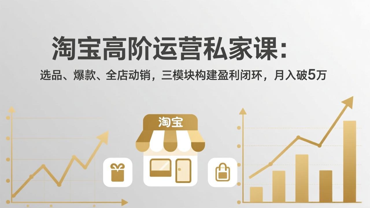 淘宝高阶运营私家课(更新26年4月-孔明聊项目