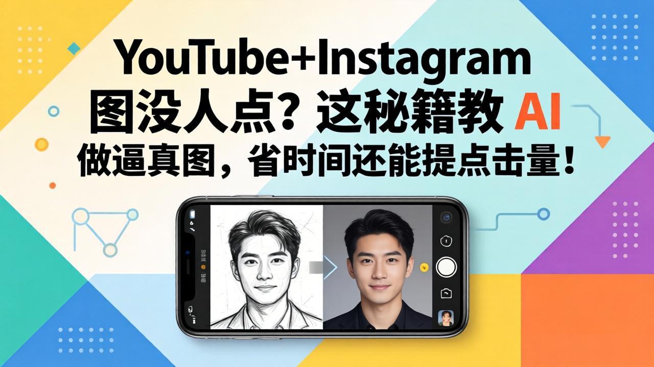 YouTube+Instagram图没人点？这秘籍教 AI 做逼真图，省时间还能提点击量-孔明聊项目
