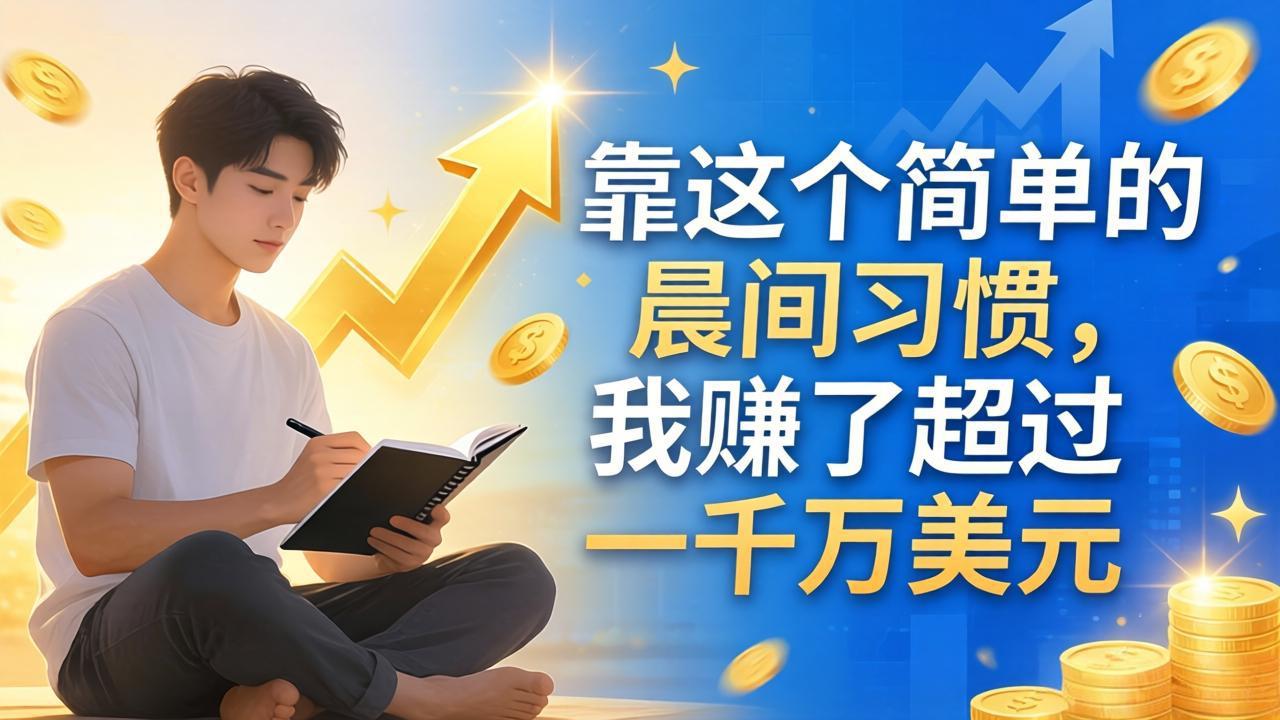 付费文章：靠这个简单的晨间习惯，我赚了超过一千万美元-孔明聊项目