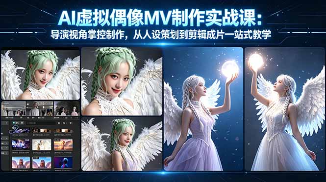 AI虚拟偶像MV制作实战教学：导演视角掌控制作，从人设策划到剪辑成片一站式教学-孔明聊项目