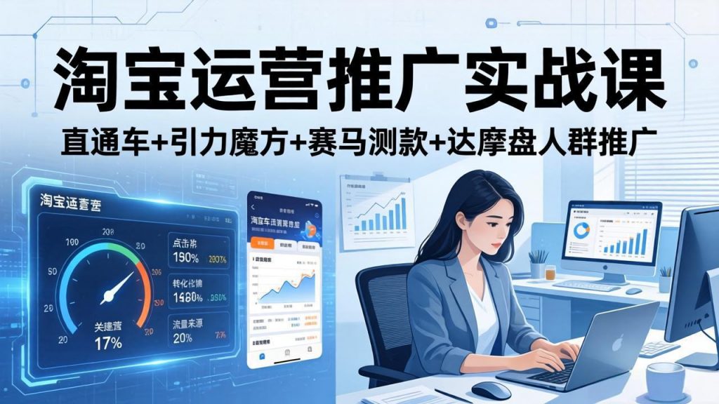淘宝运营推广实战课(更新26年4月-孔明聊项目