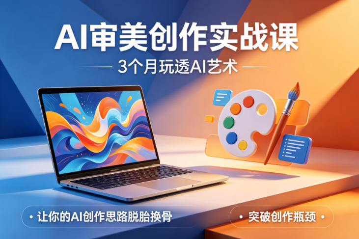 AI审美创作实战课，3个月玩透AI艺术，让你的AI创作思路脱胎换骨，突破创作瓶颈-孔明聊项目