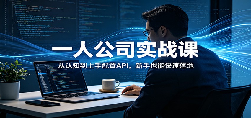 一人公司实战课：从认知到上手配置API，新手也能快速落地-孔明聊项目