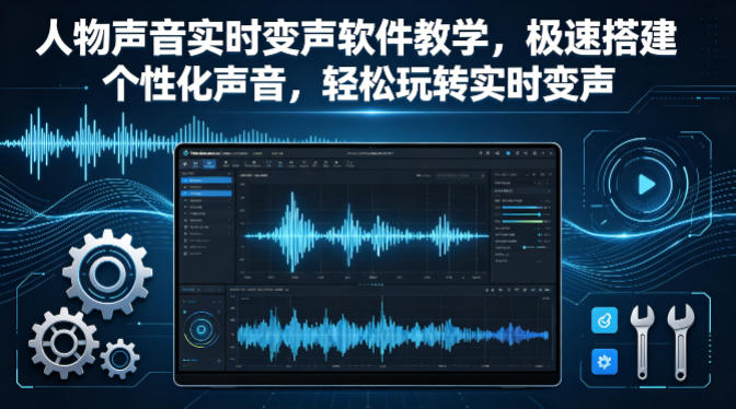人物声音实时变声软件教学，极速搭建个性化声音，轻松玩转实时变声-孔明聊项目