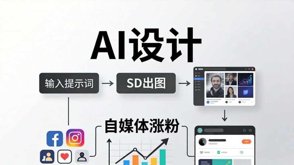 人人都是AI设计师：SD出图+自媒体涨粉一站教学，告别图文素材焦虑，AI设计让你轻松避开内卷-孔明聊项目