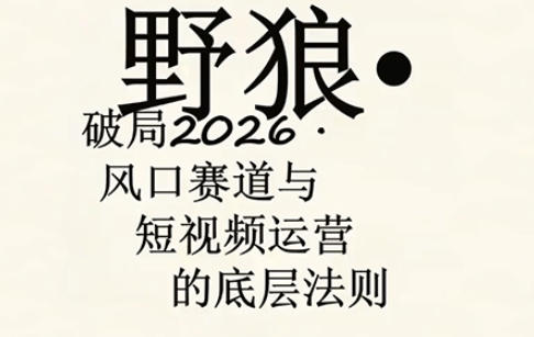 野狼团队·多平台实操运营课，覆盖AI口播、服装、好物、漫剪等热门玩法(更新4月)-孔明聊项目