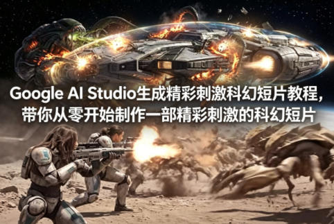 Google AI Studio生成精彩刺激科幻短片教程，带你从零开始制作一部精彩刺激的科幻短片【双语字幕】-孔明聊项目
