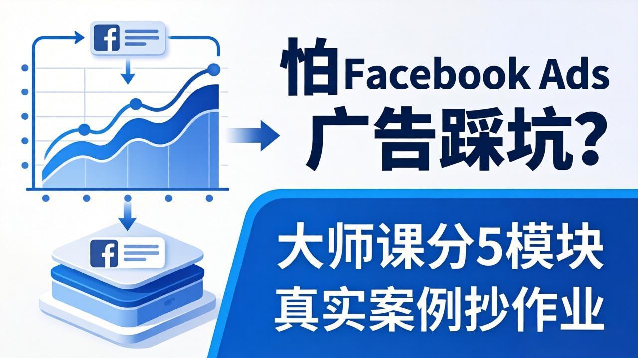 怕 Facebook Ads 广告踩坑？大师课分 5 模块教你做广告、搞扩量，还带真实案例抄作业！-孔明聊项目