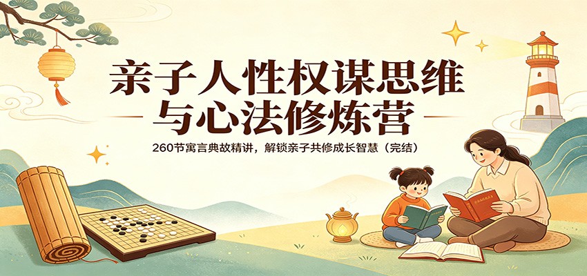 亲子人性权谋思维与心法修炼营：260节寓言典故精讲，解锁亲子共修成长智慧(完结)-孔明聊项目