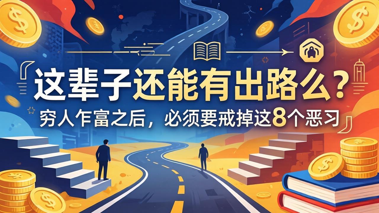 关于人生两篇付费文章【这辈子还能有出路么？】【穷人乍富之后，必须要戒掉这8个恶习】-孔明聊项目