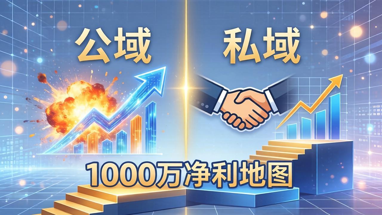 公域玩命出爆款，私域悄悄做成交：这套AI内训课，2026给你打通1000万净利的地图-孔明聊项目