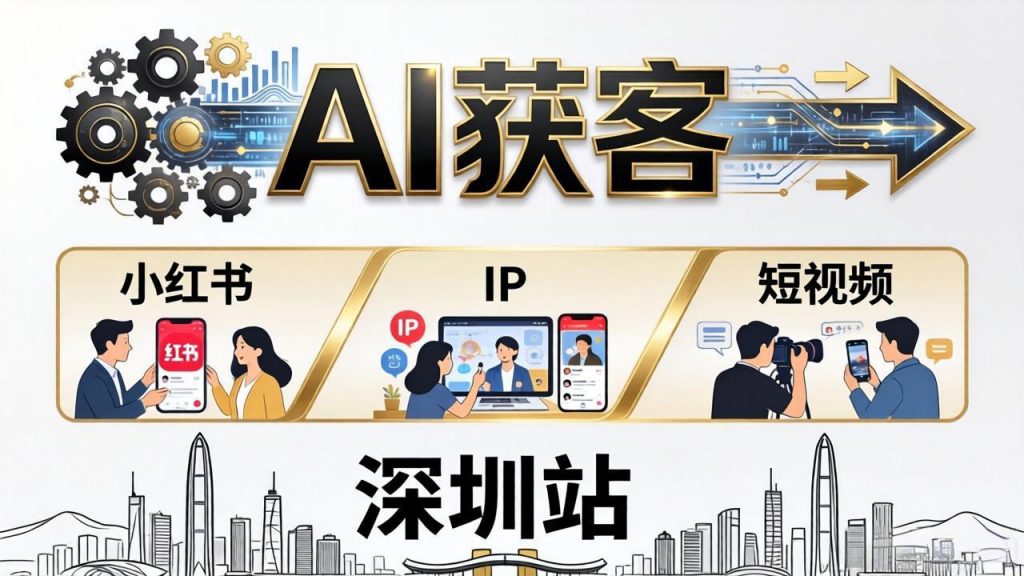 2026AI获客大课深圳站：4月17日-19日3天2夜拆透小红书+IP+短视频，老板操盘手必来-孔明聊项目