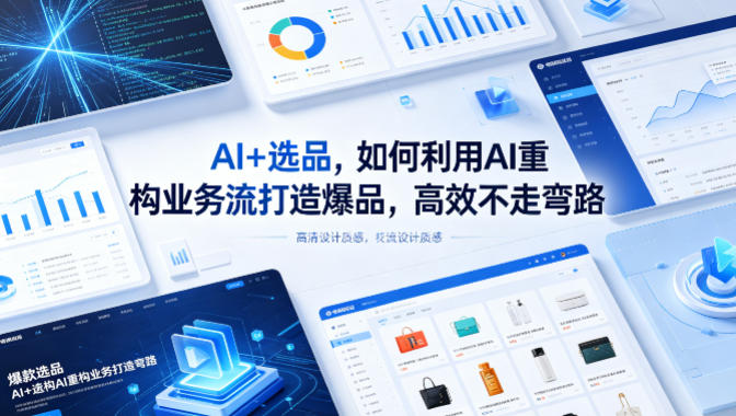 AI+选品，如何利用AI重构业务流打造爆品，高效不走弯路-孔明聊项目