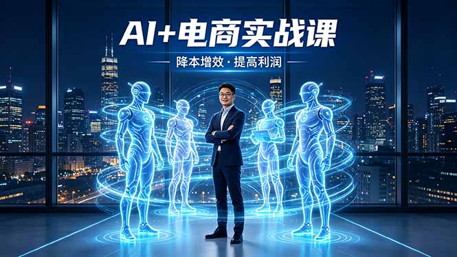 AI+电商实战课，1人+N个AI 智能体，把SOP变AI员工，实现降本增效提高利润-孔明聊项目