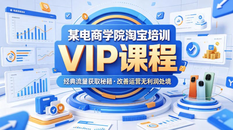 某电商学院淘宝培训VIP课程，各种经典有用的流量获取秘籍，改善运营产品没利润的处境(2026年5月)-孔明聊项目