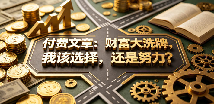 付费文章：财富大洗牌，我该选择，还是努力？-孔明聊项目