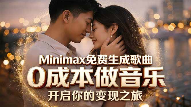 Minimax免费生成歌曲实测！0成本做音乐，说唱流行Lofi一键生成-孔明聊项目