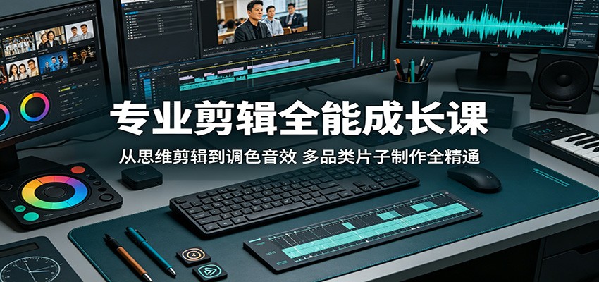 专业剪辑全能成长课：从思维剪辑到调色音效，多品类片子制作全精通-孔明聊项目