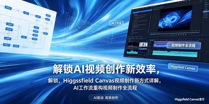 解锁AI视频创作新效率，Higgsfield Canvas视频制作新方式详解，AI工作流重构视频制作全流程-孔明聊项目
