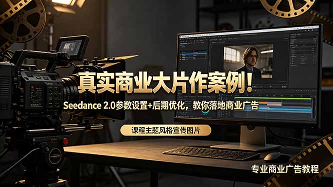 真实商业大片作案例！Seedance 2.0参数设置+后期优化，教你落地商业广告-孔明聊项目
