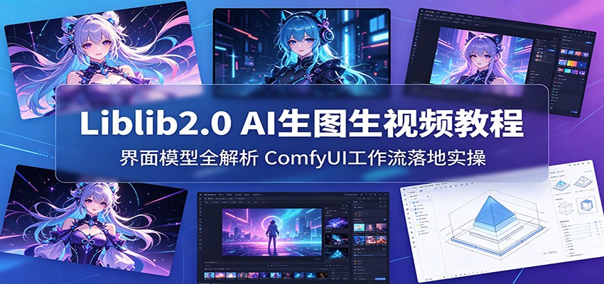 Liblib2.0 AI生图生视频教程：界面模型全解析，ComfyUI工作流落地实操-孔明聊项目