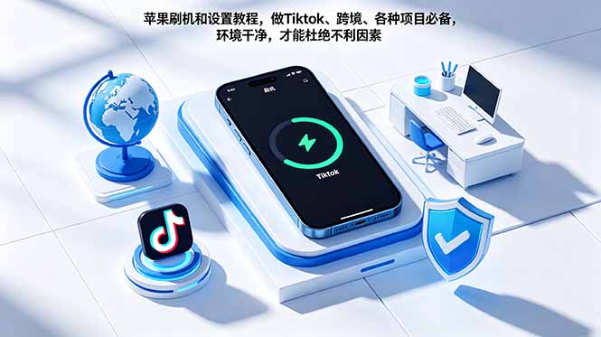 苹果刷机和设置教程，做Tiktok、跨境、各种项目必备，环境干净，才能杜绝不利因素-孔明聊项目
