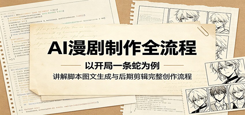 AI漫剧制作全流程：以开局一条蛇为例，讲解脚本图文生成与后期剪辑完整创作流程-孔明聊项目