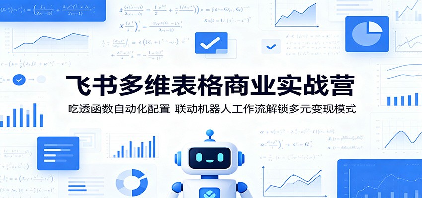 飞书多维表格商业实战营：吃透函数自动化配置，联动机器人工作流解锁多元变现模式-孔明聊项目