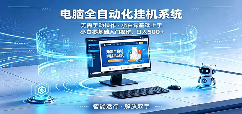 智能广告挂机无需值守，小白上手轻松实现每日增收-孔明聊项目