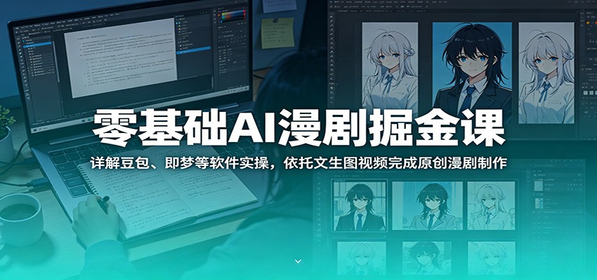 零基础AI漫剧掘金课：详解豆包、即梦等软件实操，依托文生图视频完成原创漫剧制作-孔明聊项目